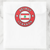 Beiroet Libanon Ronde Sticker (Tas)