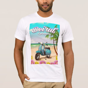 Beiroet Libanon Scooter reisposter T-shirt
