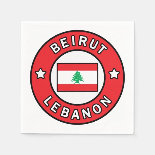 Beiroet Libanon Servet (Voorkant)