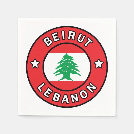 Beiroet Libanon Servet (Voorkant)
