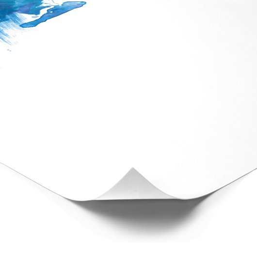 Beiroet Libanon Skyline Blue Perfect Poster (Hoek)