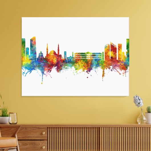 Beiroet Libanon Skyline Canvas Afdruk (Insitu (Woonkamer))