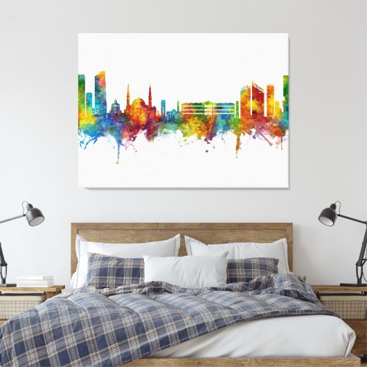 Beiroet Libanon Skyline Canvas Afdruk (Insitu (Slaapkamer))