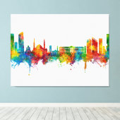 Beiroet Libanon Skyline Canvas Afdruk (Insitu (Houten vloer))