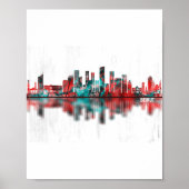 Beiroet Libanon Skyline Poster (Voorkant)