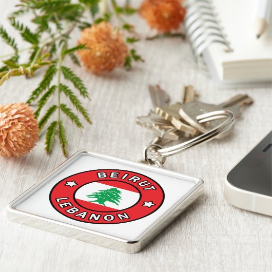 Beiroet Libanon Sleutelhanger (Zijkant)