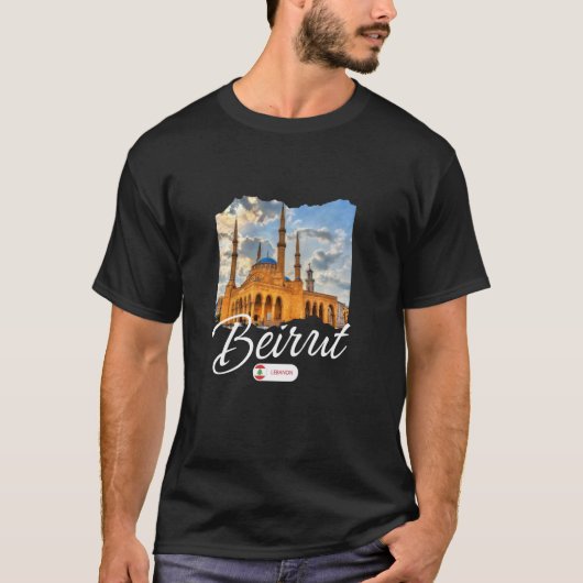 Beiroet Libanon Souvenir Beiroet T-shirt (Voorkant)