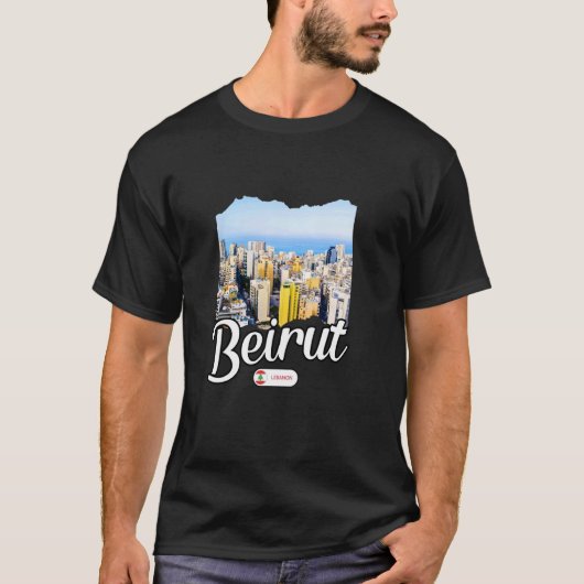Beiroet Libanon Souvenir  Beiroet T-shirt (Voorkant)
