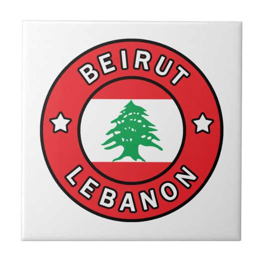 Beiroet Libanon Tegeltje (Voorkant)