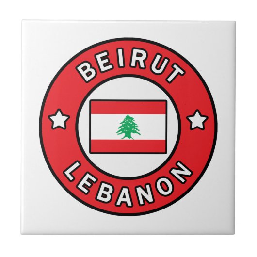 Beiroet Libanon Tegeltje (Voorkant)