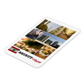 Beiroet - Mozaïek - Libanon - Magnet Magneet (Linkerzijde)