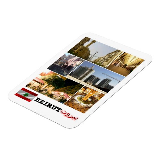 Beiroet - Mozaïek - Libanon - Magnet Magneet (Linkerzijde)