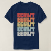  BEIRUT Libanon Tekst T-shirt (Design voorkant)