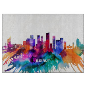 Beirut Skyline Snijplank