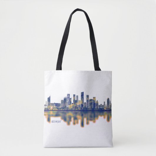 Beirut Skyline Tote Bag (Voorkant)