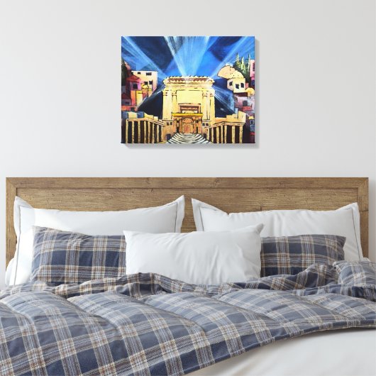 Beit Hamikdash Canvas Afdruk (Insitu (Slaapkamer))