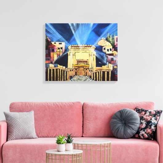 Beit Hamikdash Canvas Afdruk (Insitu (Woonkamer))
