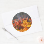 Beit Hamikdash Ronde Sticker (Envelop)