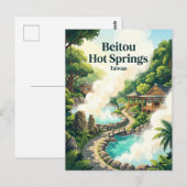 Beitou Warmwaterbronnen Taiwan Briefkaart (Voorkant / Achterkant)