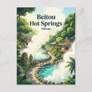 Beitou Warmwaterbronnen Taiwan Briefkaart