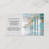 Bejaarde arts | Ziekenhuisafdeling Visitekaartje (Achterkant)