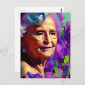 bejaarde briefkaart (Voorkant / Achterkant)