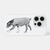 Bejaarde Rust in een Drukke Wereld iPhone Hoesje (Achterkant horizontaal)