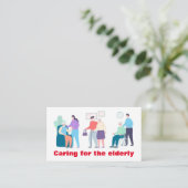 Bejaardenzorg Visitekaartje (Staand voorkant)