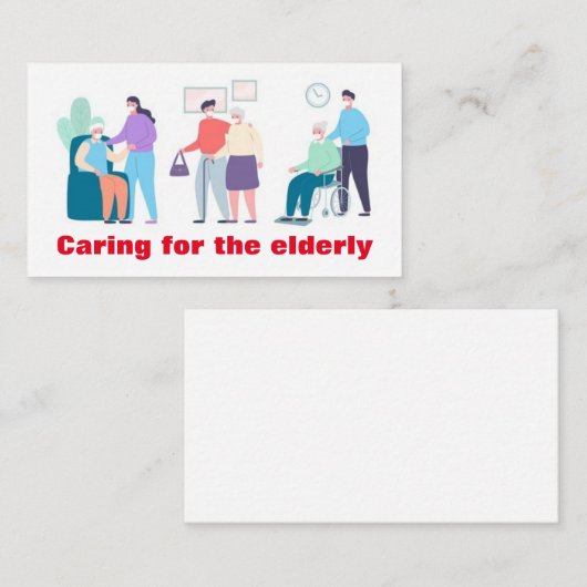 Bejaardenzorg Visitekaartje (Voorkant / Achterkant)