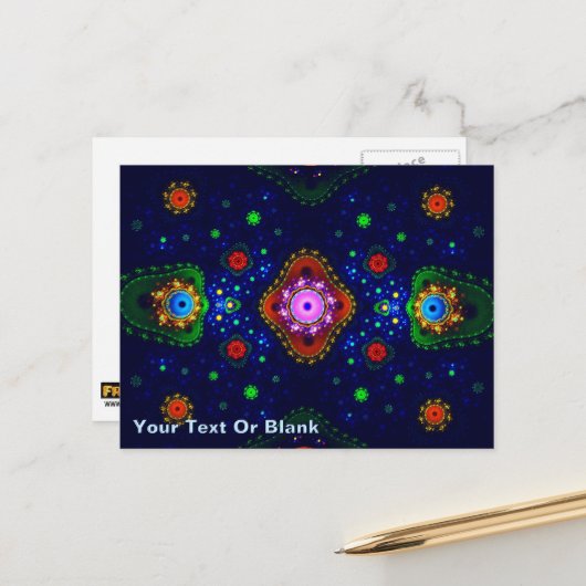 Bejeweld Briefkaart (Voorkant / Achterkant in situ)