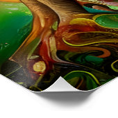 Bejewelde boom perfect poster (Hoek)