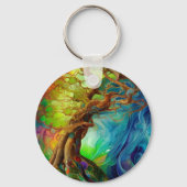 Bejewelde boom sleutelhanger (Achterkant)