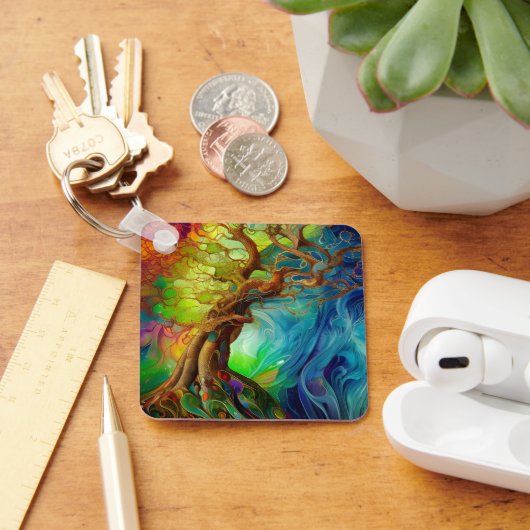 Bejewelde boom sleutelhanger (Bureau)