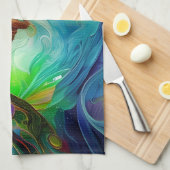 Bejewelde boom theedoek (Quarter Fold)