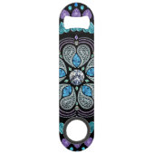 Bejewelde Diamond Heart Explosion Speed Flessenopener (Achterkant)