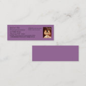 BEJEWELDE VICTORIAANS PARLOR CAT CALLING/CONTACT C MINI VISITEKAARTJE (Voorkant / Achterkant)