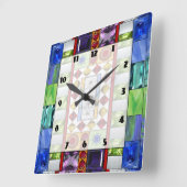 Bejeweled 1 vierkante klok (Hoek)