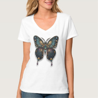 Bejeweled Butterfly Dames T-shirt