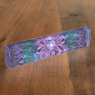 Bejeweled Butterfly Lily van Ultra-Violet Turquois Naambordje