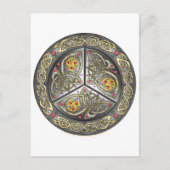 Bejeweled Celtic Shield Briefkaart (Voorkant)
