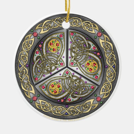 Bejeweled Celtic Shield Ornament (Voorkant)