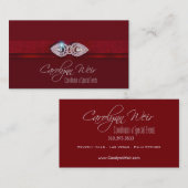 "Bejeweled" - Glamoureus Elegant Event Planner Visitekaartje (Voorkant / Achterkant)