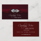 "Bejeweled" - Glamoureus Elegant Event Planner Visitekaartje (Voorkant / Achterkant)