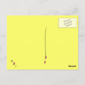Bejeweled High Hiel Briefkaart (Achterkant)