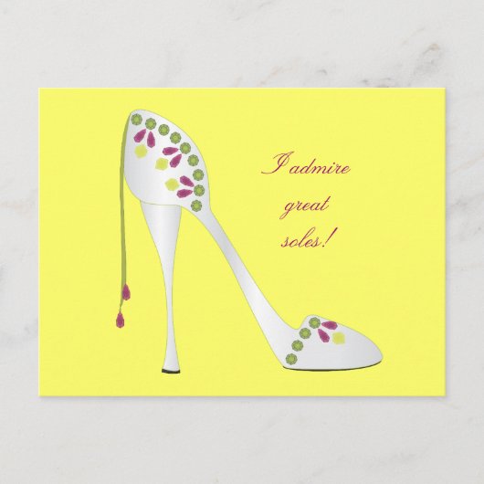 Bejeweled High Hiel Briefkaart (Voorkant)