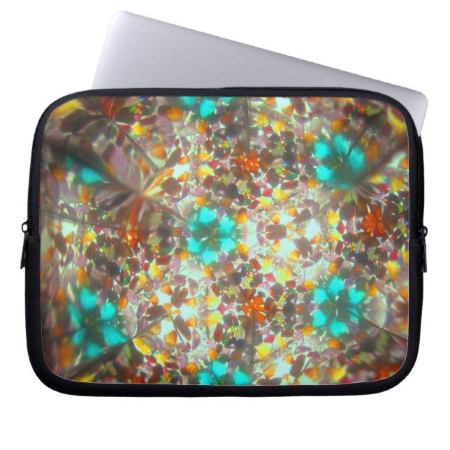 Bejeweled Kaleidescope voor november Laptop Sleeve (Voorkant)