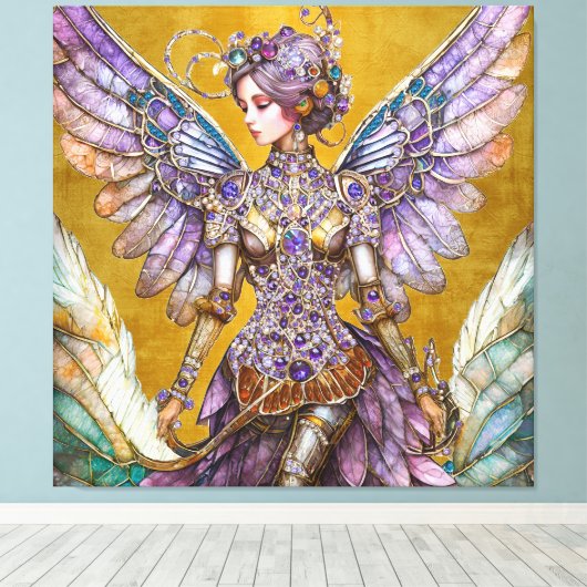 Bejeweled Sugar Plum Fairy Canvas Afdruk (Insitu (Houten vloer))