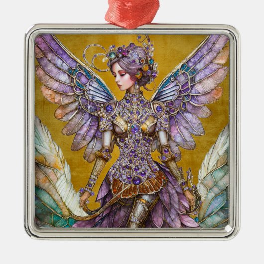 Bejeweled Sugar Plum Fairy Metalen Ornament (Voorkant)