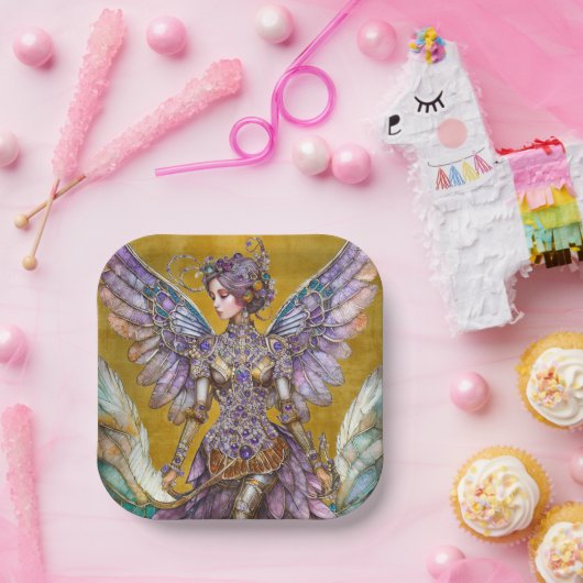 Bejeweled Sugar Plum Fairy Papieren Bordje (Feest)