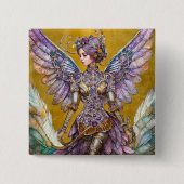 Bejeweled Sugar Plum Fairy Vierkante Button 5,1 Cm (Voorkant)
